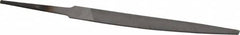 Nicholson - 4" Long, Smooth Cut, Warding American-Pattern File - Double Cut, 3/64" Overall Thickness, Tang - Americas Tooling