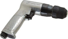 Ingersoll-Rand - 3/8" Reversible Keyless Chuck - Pistol Grip Handle, 2,000 RPM, 4 CFM, 0.5 hp, 85 psi - Americas Tooling