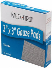 Medique - 3" Long x 3" Wide, General Purpose Pads - White, Gauze Bandage - Americas Tooling