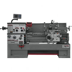 Jet - 16" Swing, 40" Between Centers, 230 Volt, Triple Phase Engine Lathe - 7MT Taper, 7-1/2 hp, 25 to 1,800 RPM, 3-1/8" Bore Diam, 40" Deep x 48" High x 97-1/2" Long - Americas Tooling