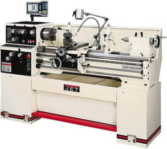 Jet - 14" Swing, 36-7/8" Between Centers, 230 Volt, Single Phase Bench Lathe - 2 hp, 70 to 1,900 RPM Spindle Speed, 2" Spindle Bore Diam, 76-13/32" OAL x 29-29/32" OAH x 59-13/16" Overall Depth - Americas Tooling