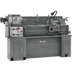 Jet - 13" Swing, 40" Between Centers, 230 Volt, Single Phase Bench Lathe - 5MT Taper, 2 hp, 60 to 1,240 RPM, 1-3/8" Bore Diam, 30" Deep x 29-1/2" High x 76-1/2" Long - Americas Tooling