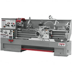 Jet - 18" Swing, 60" Between Centers, 230 Volt, Triple Phase Engine Lathe - 7MT Taper, 7-1/2 hp, 25 to 1,800 RPM, 3-1/8" Bore Diam, 40" Deep x 49" High x 116-1/2" Long - Americas Tooling