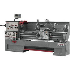 Jet - 16" Swing, 60" Between Centers, 230 Volt, Triple Phase Engine Lathe - 7MT Taper, 7-1/2 hp, 25 to 1,800 RPM, 3-1/8" Bore Diam, 40" Deep x 48" High x 116-1/2" Long - Americas Tooling