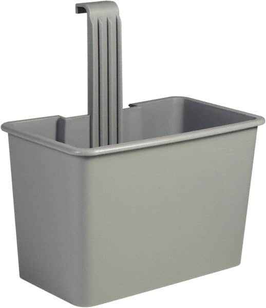 Unger - 8 Gal Polypropylene Side Bucket - Gray, For Use with SCFPG, COMBR, COMBG - Americas Tooling