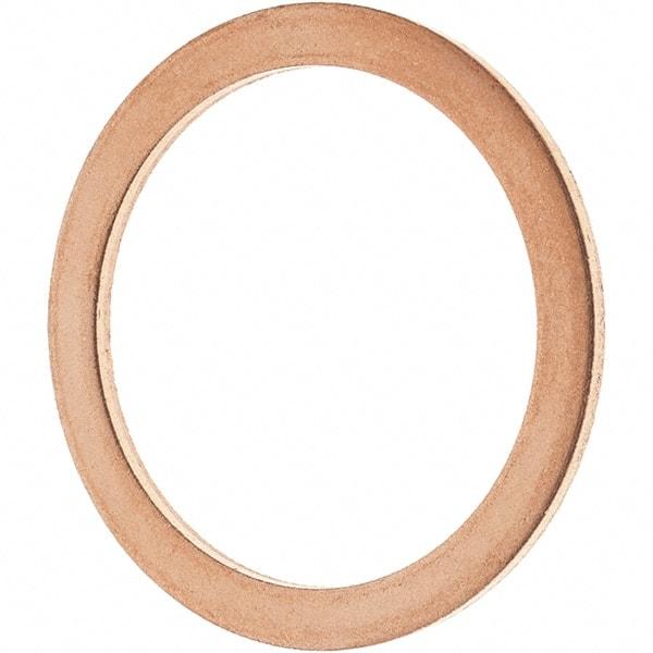 Value Collection - 7/8 SAE, 1" ID x 1-1/4" OD Oil Drain Plug Gasket - 1/16" Thick, Copper - Americas Tooling