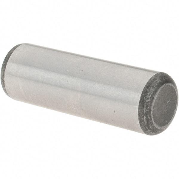 Value Collection - 1/2" Diam x 1-1/2" Pin Length Grade 8 Alloy Steel Standard Dowel Pin - C 50-58 Hardness, 51,000 Lb Breaking Strength, 1 Beveled & 1 Rounded End - Americas Tooling