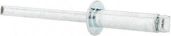 Value Collection - Size 68 Dome Head Steel Open End Blind Rivet - Steel Mandrel, 0.376" to 1/2" Grip, 3/8" Head Diam, 0.192" to 0.196" Hole Diam, 0.7" Length Under Head, 3/16" Body Diam - Americas Tooling