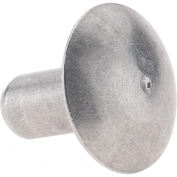 Value Collection - 3/16" Body Diam, Brazier Aluminum Solid Rivet - 3/8" Length Under Head - Americas Tooling