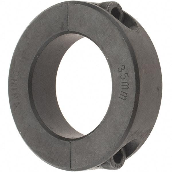 Value Collection - 35mm Bore, Steel, Two Piece Shaft Collar - 2-1/4" Outside Diam - Americas Tooling