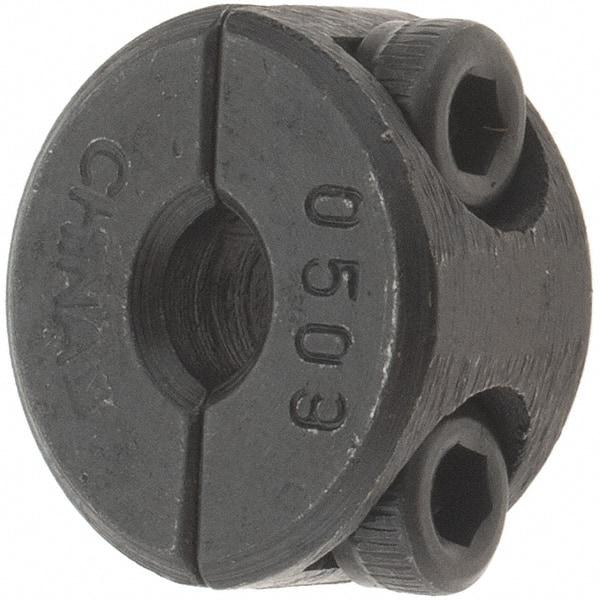 Value Collection - 5mm Bore, Steel, Two Piece Shaft Collar - 11/16" Outside Diam - Americas Tooling