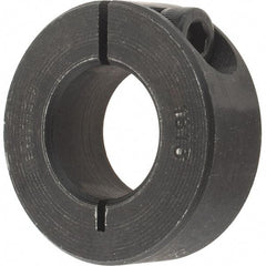 Value Collection - 18mm Bore, Steel, One Piece Clamp Collar - 1-1/2" Outside Diam - Americas Tooling