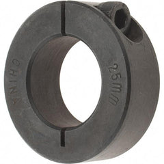 Value Collection - 25mm Bore, Steel, One Piece Clamp Collar - 1-7/8" Outside Diam - Americas Tooling