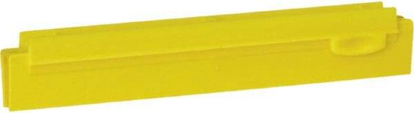 Vikan - 10" Rubber Blade Squeegee Refill - Double Edge, Yellow, Plastic Holder - Americas Tooling