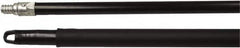 Weiler - 60 x 15/16" Metal Squeegee Handle - Threaded Connection, Black - Americas Tooling