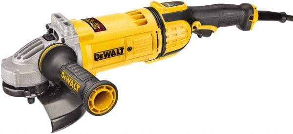 DeWALT - 7" Wheel Diam, 8,500 RPM, Corded Angle & Disc Grinder - 5/8-11 Spindle, 115 Volts, 15 Amps, Rear Exhaust - Americas Tooling