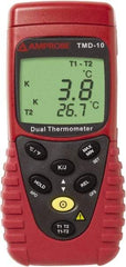 Amprobe - -328 to 2,498°F Temperature Recorder - 5 digit LCD Display, K Thermocouple Sensor, 9V Battery Power - Americas Tooling