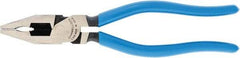 Channellock - 8" OAL, 1-3/4" Jaw Length x 1" Jaw Width, Combination Pliers - Crosshatch Jaw, Plastic Dipped Handles - Americas Tooling