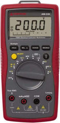 Amprobe - 4018651, CAT III, 600 VAC/VDC, Digital Average Responding Multimeter - 40 mOhm, Measures Voltage, Capacitance, Current, Frequency, Resistance, Temperature - Americas Tooling