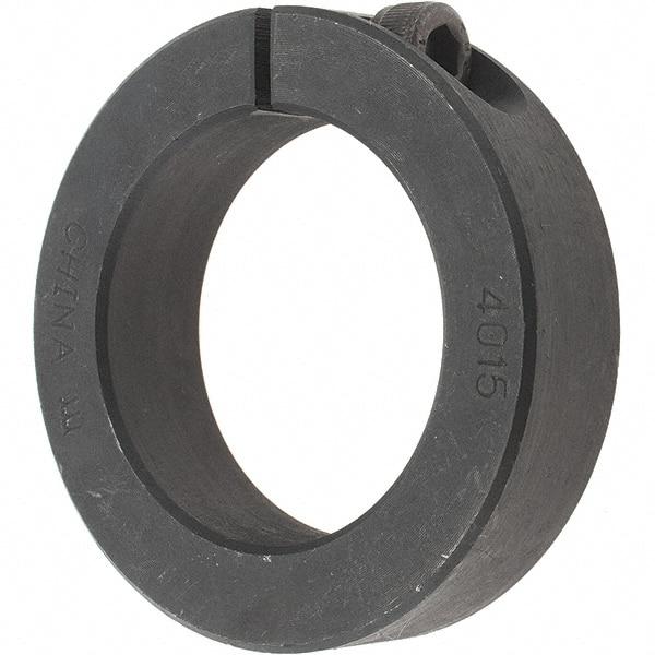 Value Collection - 40mm Bore, Steel, One Piece Clamp Collar - 2-3/8" Outside Diam - Americas Tooling