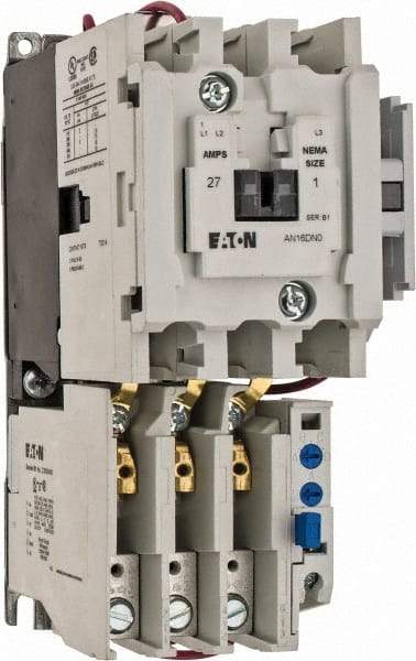 Eaton Cutler-Hammer - 240 Coil VAC, 27 Amp, NEMA Size 1, Nonreversible Open Enclosure NEMA Motor Starter - 3 hp at 1 Phase - Americas Tooling