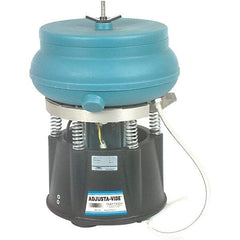 Raytech - 0.35 Cu Ft, 1 hp, Dry Operation Vibratory Tumbler - Flow Through Drain, Tilt Feature - Americas Tooling