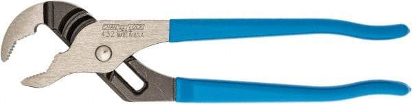 Channellock - 10" OAL, 2" Max Capacity, 7 Position Tongue & Groove Pliers - V-Jaws, Plastic Dipped Handles - Americas Tooling