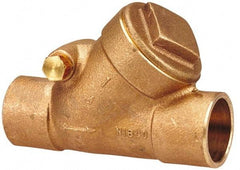 NIBCO - 1/2" Bronze Check Valve - Y-Pattern, Soldered x Soldered, 300 WOG - Americas Tooling