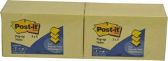 3M - 100 Sheet, 3 x 5", Note Pad/Writing Pad/Notebook - Yellow - Americas Tooling