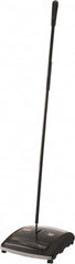 Rubbermaid - 7-1/2" Sweeping Width, Dual Brush Walk Behind Sweeper - Manual Push, Rubber Wheels, Nylon Bristles - Americas Tooling