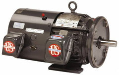 US Motors - 2 hp, TEFC Enclosure, No Thermal Protection, 1,175 RPM, 230/460 Volt, 60 Hz, Three Phase Premium Efficient Motor - Size 184 Frame, Rigid Mount, 1 Speed, Ball Bearings, 6/3 Full Load Amps, F Class Insulation, Reversible - Americas Tooling