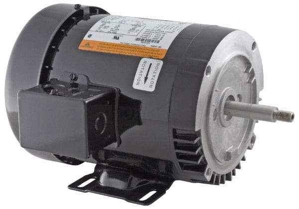 US Motors - 1 hp, ODP Enclosure, No Thermal Protection, 3,520 RPM, 208-230/460 Volt, 60 Hz, Three Phase Standard Efficient Motor - Size 143 Frame, Rigid Mount, 1 Speed, Ball Bearings, 3.5-3.4/1.7 Full Load Amps, F Class Insulation, CCW Lead End - Americas Tooling