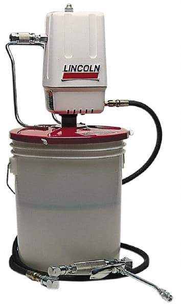 Lincoln - Grease Lubrication Aluminum Air-Operated Pump - For 25 to 50 Lb (Drum) & 35 to 50 Lb (Pail) Container - Americas Tooling