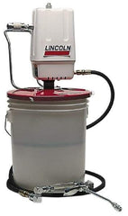 Lincoln - Grease Lubrication Aluminum Air-Operated Pump - For 25 to 50 Lb (Drum) & 35 to 50 Lb (Pail) Container - Americas Tooling