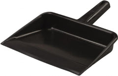 Vikan - 12" Wide Handheld Dustpan - Plastic Body, 5-5/8" Handle, Black - Americas Tooling