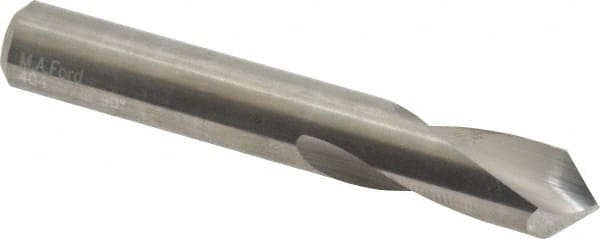 M.A. Ford - 3/8" Body Diam, 90°, 2-1/2" OAL, Solid Carbide Spotting Drill - Americas Tooling