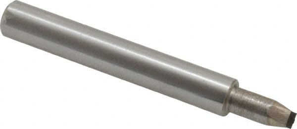 Made in USA - 0.032" Max Concave Radius Single Point Diamond Dresser - 2" Long x 3/8" Shank Diam - Americas Tooling