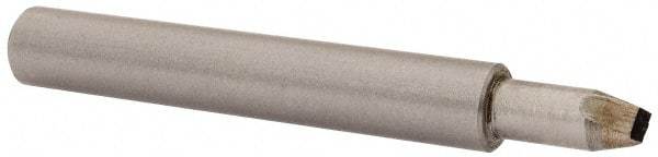 Made in USA - 1/8" Max Concave Radius Single Point Diamond Dresser - 2" Long x 3/8" Shank Diam - Americas Tooling