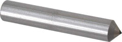 Made in USA - 1/4 Carat Cone Single Point Diamond Dresser - 2-1/2" Long x 7/16" Shank Diam, 90° Included Angle - Americas Tooling