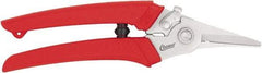 Clauss - 7-1/4" OAL, 1" Capacity, Wire Cutter - 2" Jaw Length x 1/8" Jaw Width, Ergonomic Plastic Handle - Americas Tooling