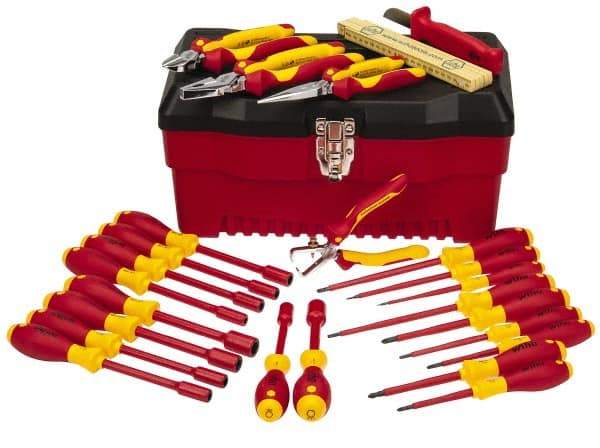 Wiha - 25 Piece Insulated Hand Tool Set - Comes in Molded Case - Americas Tooling