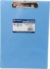 Saunders - 12-1/2 Inch Long x 9 Inch Wide x 1/2 Inch High, Clip Board - Ice Blue - Americas Tooling