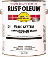 Rust-Oleum - 1 Gal Almond Gloss Finish Alkyd Enamel Paint - 230 to 425 Sq Ft per Gal, Interior/Exterior, Direct to Metal, <340 gL VOC Compliance - Americas Tooling