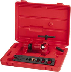 Value Collection - 3/16 to 5/8" Pipe Capacity, Flaring Tool Kit - 6 Pieces, Cuts Copper - Americas Tooling