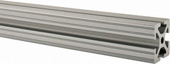 80/20 Inc. - 48 Inches Long x 1-1/2 Inches Wide x 1-1/2 Inches High, T Slotted Aluminum Extrusion - 1.154 Square Inches, Clear Anodized Finish - Americas Tooling