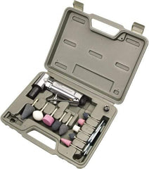 Ingersoll-Rand - 1/4" Spindle, 21,000 RPM, Front Exhaust Air Die Grinder Set - 24 CFM Air Consumption, 1/4 NPT Inlet, 1/4 hp - Americas Tooling