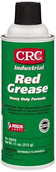 CRC - 16 oz Aerosol Aluminum High Temperature Grease - Red, High Temperature, 500°F Max Temp, NLGIG 2, - Americas Tooling