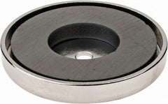 Mag-Mate - 19 Lb Max Pull Force, 5/16" Overall Height, 2.03" Diam, Ceramic Cup Magnet - Americas Tooling