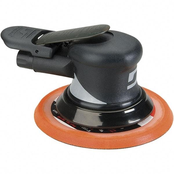 Dynabrade - 12,000 OPM, 18 CFM Air Consumption, Palm Air Orbital Sander - Round Pad, 1/4 NPT Inlet - Americas Tooling