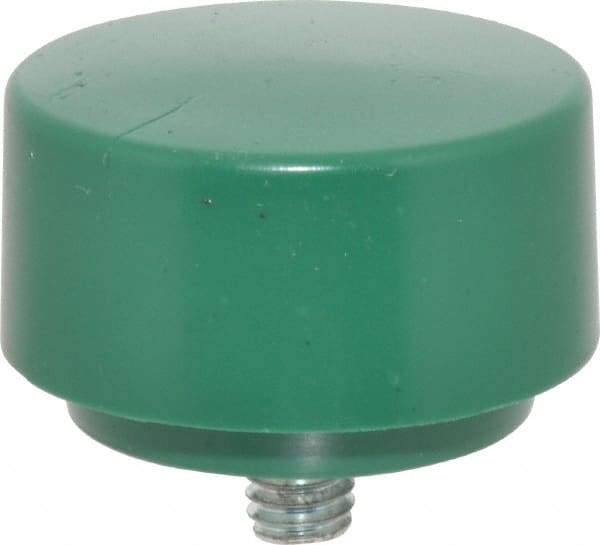 NUPLA - 1-3/4" Face Diam, Grade Tough, Green Soft Face Hammer Tip - 0.7 oz Head, Plastic - Americas Tooling